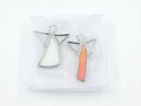 Aniołki witrażowe 2 szt - zestaw 19S