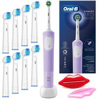 Электрическая зубная щетка Oral-B Vitality Pro D103 фиолетовый набор