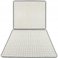 MATA ANTYPOŚLIZGOWA TRYKOTA BRODZIK BIAŁA 53x53