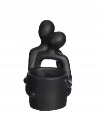 DONICZKA OSŁONKA NA SUKULENTY PARKA 10,5 x 9 x 16 CM CZARNA