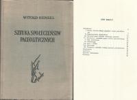 SZTUKA SPOŁECZEŃSTW PALEOLITYCZNYCH Witold Hensel