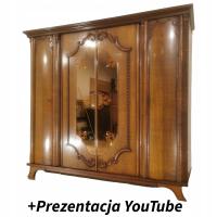 EFEKTOWNA SZAFA ART-DECO Z RÓŻOWYMI LUSTRAMI szer.204cm