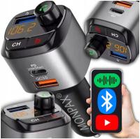 Transmiter samochodowy FM Manta bluetooth USB-C LED QC3.0 PD STREAM