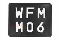 Tablica rejestracyjna WFM M06 czarna