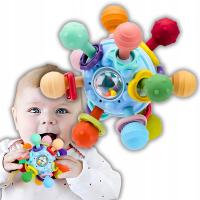 Прорезыватель сенсорная игрушка Монтессори антистрессовая погремушка для детей