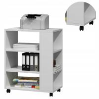 Многофункциональный принтер стол белый колесный стеллаж полка шкаф