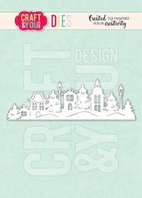 CW374 Wykrojniki - Village Border / zimowa wioska border