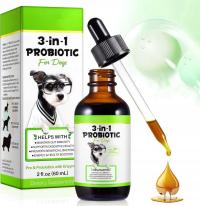 Probiotyki dla psów 3 w 1 Probiotyki w płynie dla psów | 2 Oz