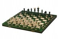 Деревянные шахматы сенатора зеленого цвета (42x42cm)