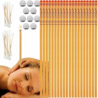 ŚWIECE DO CZYSZCZENIA ŚWIECOWANIE USZU UCHA ŚWIECZKI + PODSTAWKI WOSK 16szt