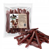 MR PRETZEL PRZYSMAK DLA PSA MIĘSNE SMAKOŁYKI MIĘKKIE PASKI Z WOŁOWINY 500g