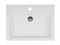 UMYWALKA NABLATOWA STAWIANA NA BLAT PROSTOKĄTNA 54x40 BIAŁA POŁYSK 50 / 60