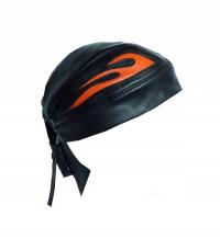 БАНДАНА МОТОЦИКЛЕТНАЯ КОЖАНАЯ ПОВЯЗКА НА ГОЛОВУ