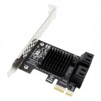 Karta adapter PCIe 1X na 4x SATA 3.0 Serial ATA