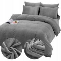 Постельные принадлежности 200x220 плюшевый флис гладкий плюшевый медведь цвета зимний теплый графит