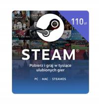 Пополнение кошелька Steam 110 зл.