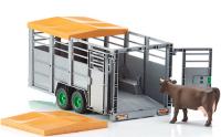 BRUDER Przyczepa do przewozu bydła krów koni 02227