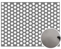 BLACHA PERFOROWANA 1000 x 2000 OCYNKOWANA OCYNK GR. 1 mm Rv 8-12 KOŁA 8 mm