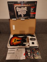 GUITAR HERO 5 WORLD TOUR GITARA + KARTON + ODBIORNIK + INS PS2 JAK NOWA