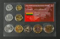 Litwa - zestaw 9 monet - przegląd nominałów - mennicze