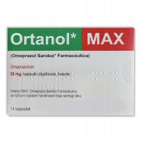 Ortanol MAX IMPORT zmniejszeniu ilość kwasu solnego 14 kapsułek