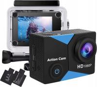 Jadfezy Action Cam FHD 1080p / 12 MP, kamera podwodna, wodoszczelna do 30 m