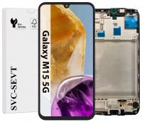 Wyświetlacz AMOLED UTS-Group czarny oryginał HD do Samsung M15 5G SM-M156B