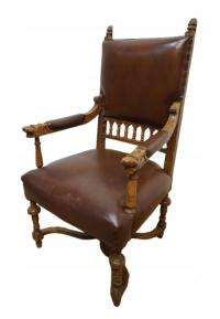 DOSTOJNY FOTEL DO BIURKA SKÓRA