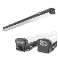 Светодиодный потолочный светильник для гаража IP65 60 Вт 120 см, герметичный светильник для мастерской