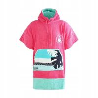 Poncho welurowe Wave Hawaii - Pink Wave - S