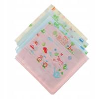 Children s Lovely Printed Floral Handkerchief Party Hanky 4 Pcs/Set