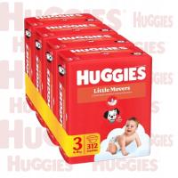 Pieluchy HUGGIES Ultra comfort Rozmiar 3 312szt.