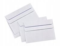 KOPERTY C6 114x162 mm BIAŁE SAMOKLEJĄCE - 50 szt. - EKOLOGICZNY PAPIER