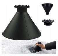 2w1 Skrobaczka do szyb auta lejek okrągła skrobak