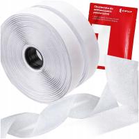 TAŚMA RZEP BIAŁA ROLKA Z KLEJEM SAMOPRZYLEPNYM MOCNA 20mm 5mb + ŚCIERKA