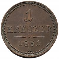 45299. Austria - 1 krajcar - 1851r. - A