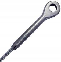 KOŃCÓWKA 10mm OCZKOWA 10 ZAWALCOWANIA ZACISKANIA NIERDZEWNA KWASOODPORNA A4