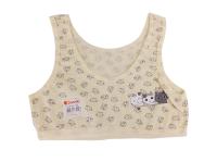 Top stanik biustonosz dziewczęcy bawełniany Donella ŻÓŁTY KOTKI 110-116