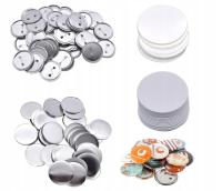 Zestaw 100 guzików do samodzielnego wykonania półfabrykaty do przypinek