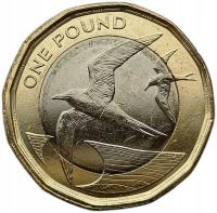 SAINT HELENA & ASCENSION 1 POUND 2022 PTAK RYBITWA HOLOGRAM BIMETAL UNC