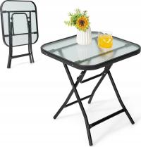 Квадратный журнальный столик патио, балкон складной большой 80x80 раскладной