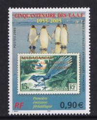 TAAF ** Mi 582 50 lat znaczka Francuskiej Antarktyki
