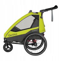 Przyczepka wózek jogger Qeridoo Sportrex 2 Lime Green 2023