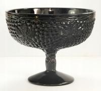 Patera Owocarka Jan Drost Winogrona Szkło Hialitowe Duża Ząbkowice PIĘKNA!