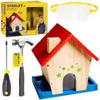 Karmnik Domek dla ptaków dla dzieci + zestaw narzędzi Stanley Jr