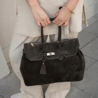 Torebka Damska, zamszowa Livia-M Espresso