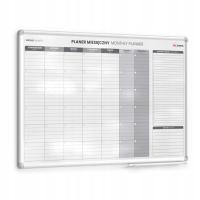 Planer miesięczny 90x60cm suchościeralny magnetyczny