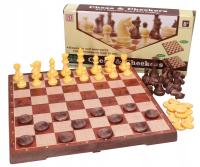 Gra logiczna, szachy magnetyczne + warcaby 2w1 7620