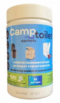 Saszetki do toalety turystycznej Camptoilet 20 szt. rozpuszczalne