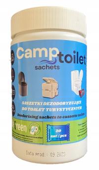 Капсулы CAMPTOILET для туристического туалета Саше как THETFORD 20 штук